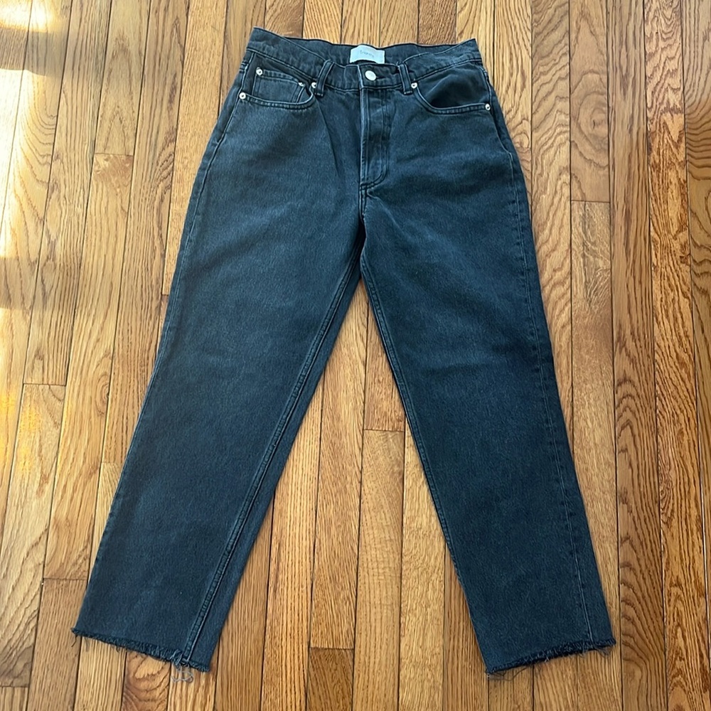 Triarchy Cropped Straight Jeans‎ Denim Button Fly 26 Eco Friendly Ethical